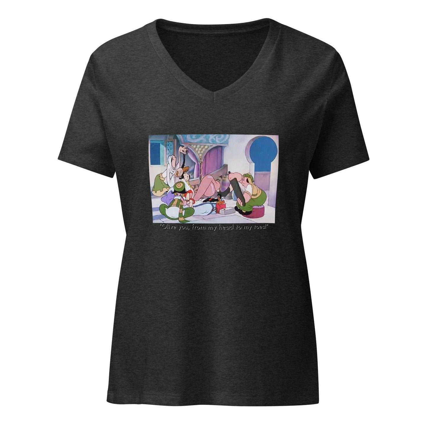 Popeye - Olive Oyl Spa - Women’s V-neck T-shirt - Whippie's