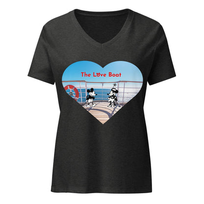 Steamboat Willie - Love Boat - Women’s V-neck T-shirt - Whippie's