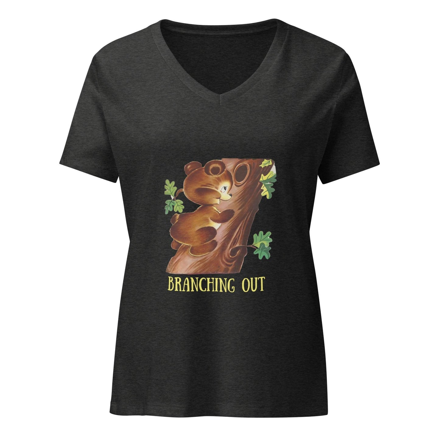 Honey Bear - Branching Out - Women’s Relaxed V-neck T-shirt - Whippie's