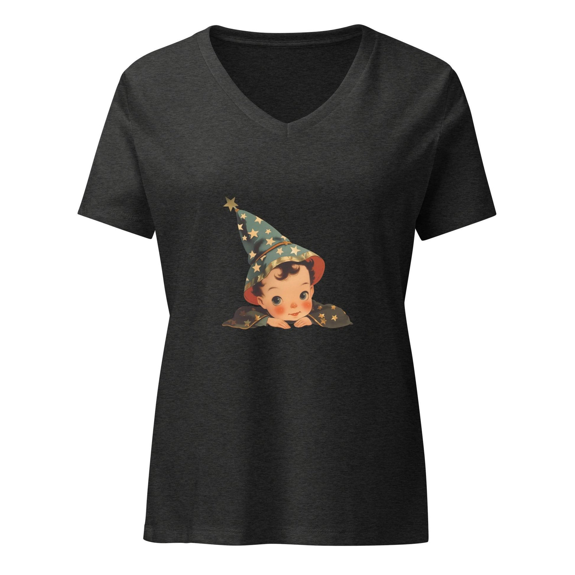 Vintage Boo-tique - Little Wizard's Charm V-neck T-shirt - Whippie's