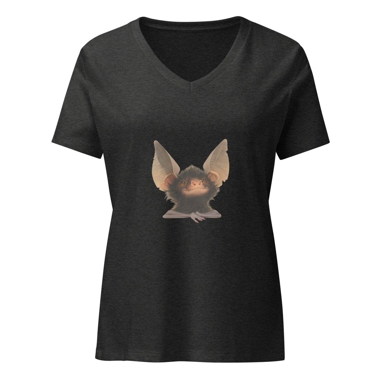 Spooky Cute Bat V-neck Tee - Whippie's