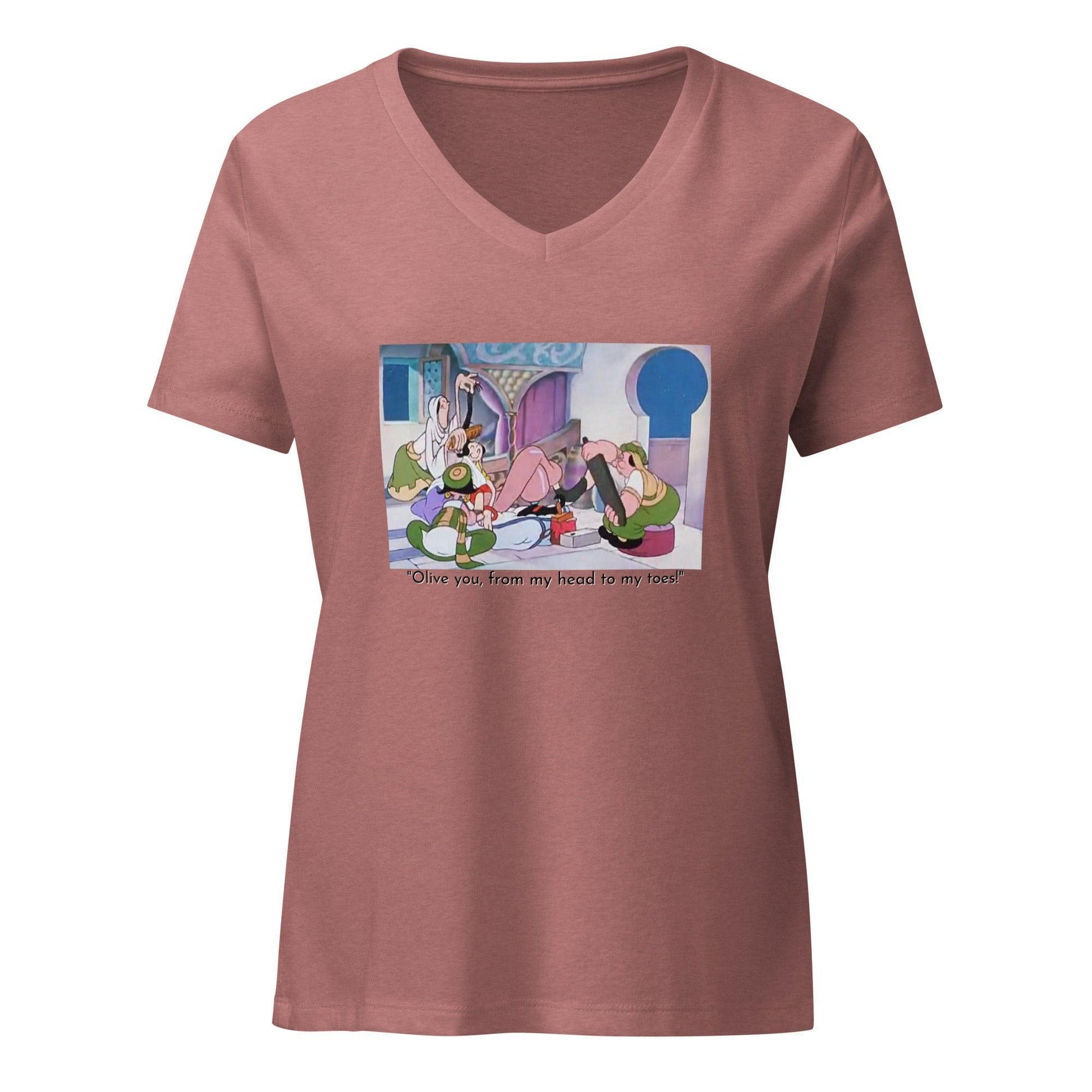 Popeye - Olive Oyl Spa - Women’s V-neck T-shirt - Whippie's