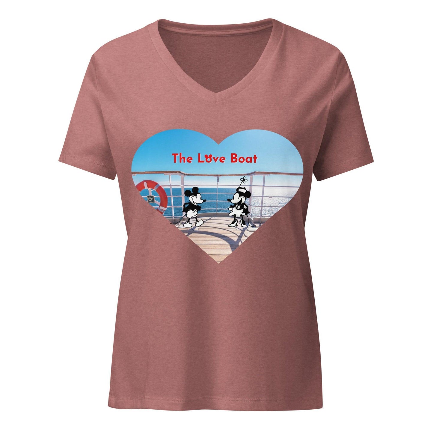 Steamboat Willie - Love Boat - Women’s V-neck T-shirt - Whippie's