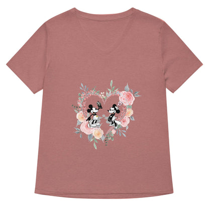 Steamboat Willie - Love - Women’s Relaxed V-neck T-shirt - Whippie's