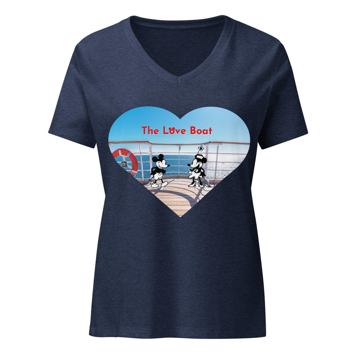 Steamboat Willie - Love Boat - Women’s V-neck T-shirt - Whippie's