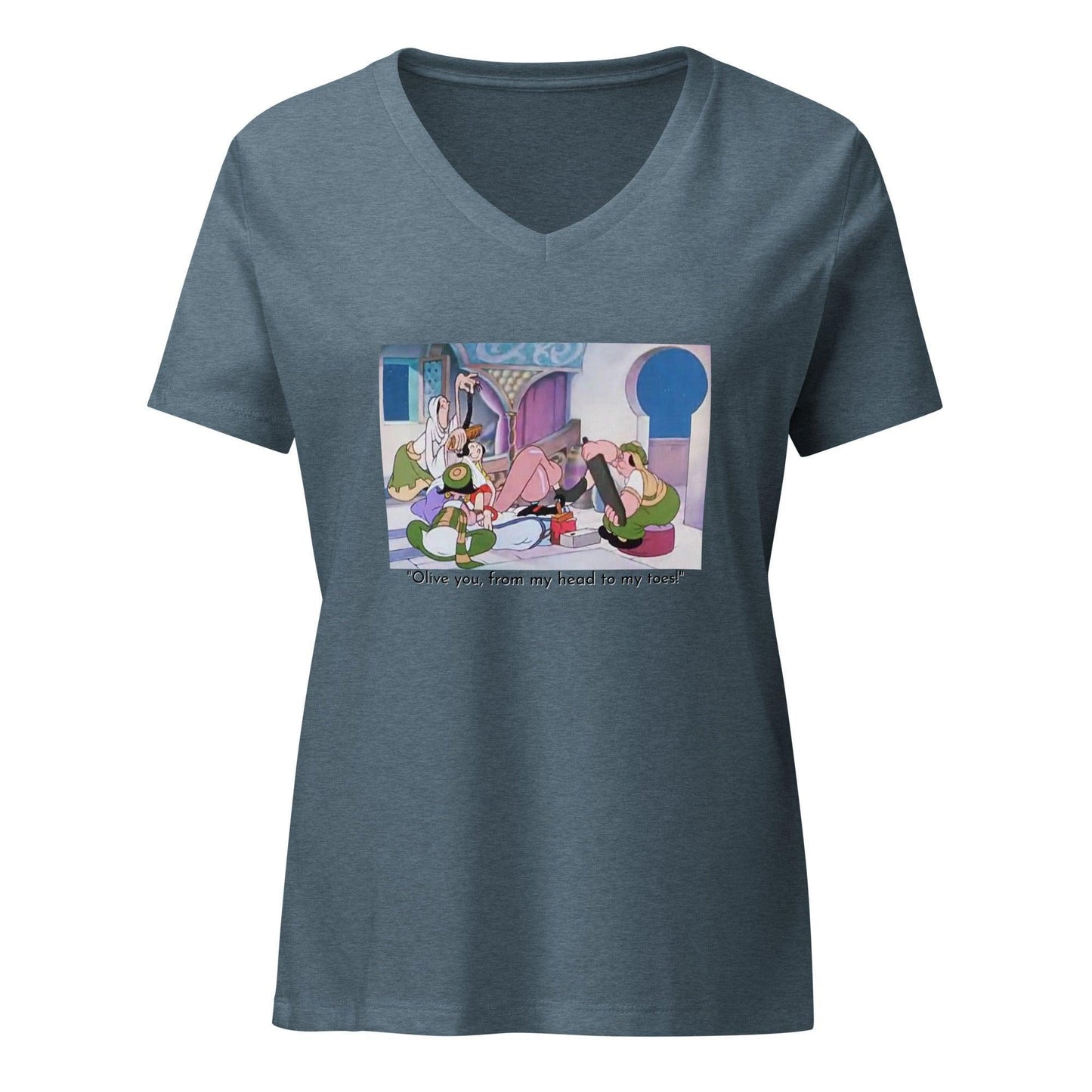 Popeye - Olive Oyl Spa - Women’s V-neck T-shirt - Whippie's