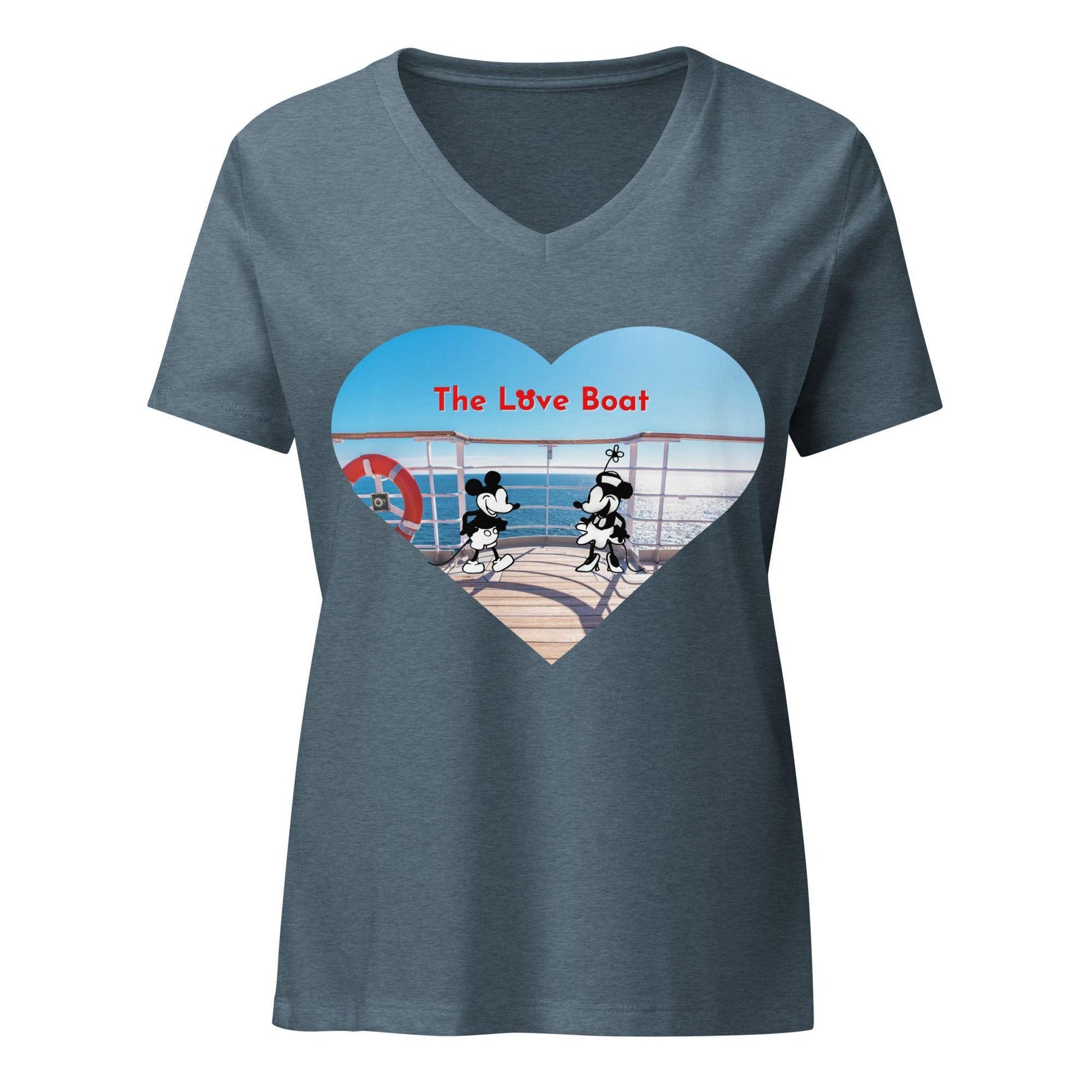 Steamboat Willie - Love Boat - Women’s V-neck T-shirt - Whippie's