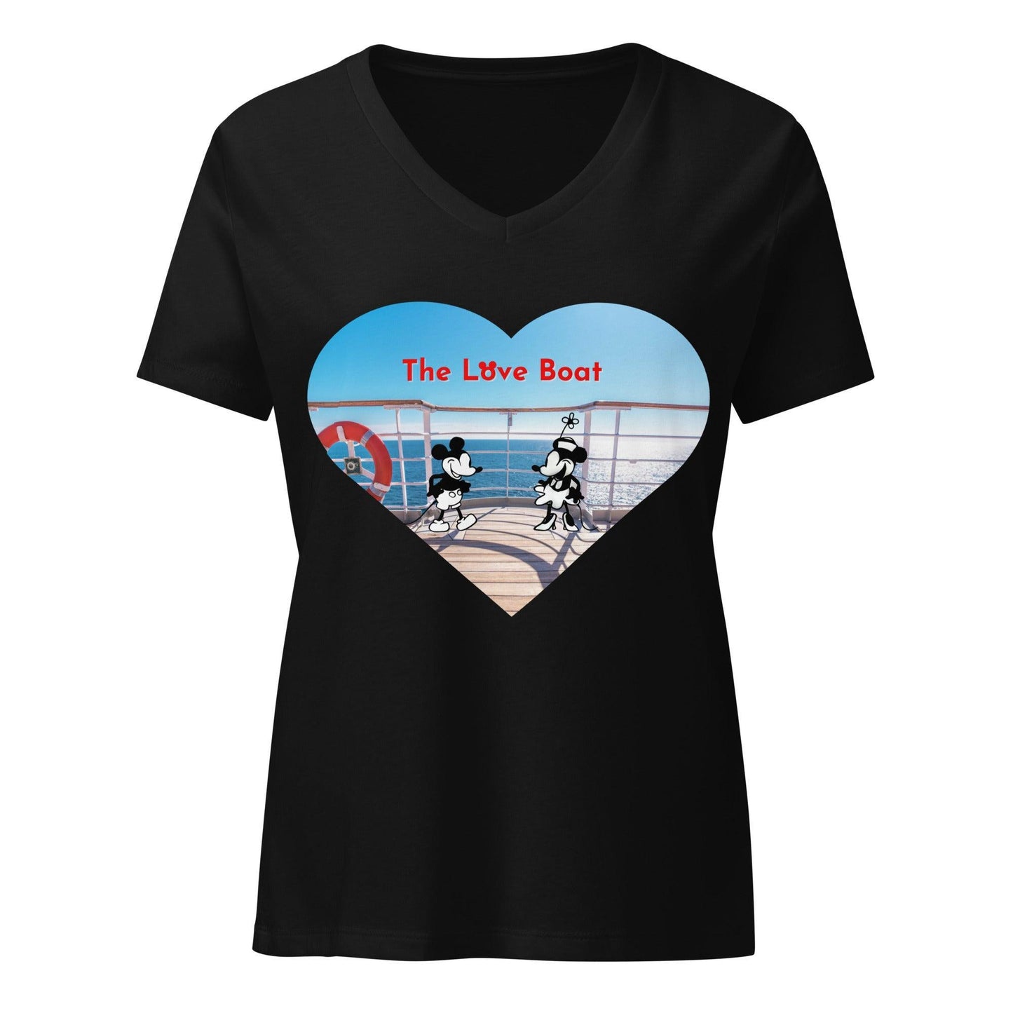 Steamboat Willie - Love Boat - Women’s V-neck T-shirt - Whippie's