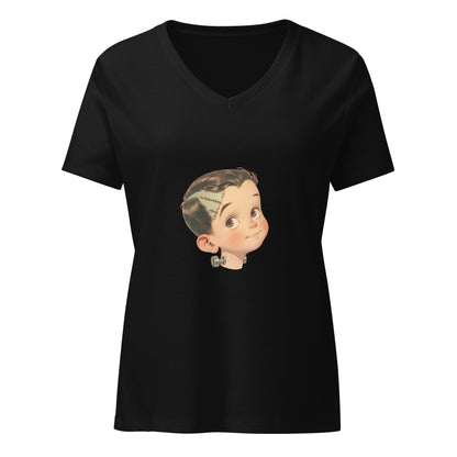 Cute Frankenstein V-Neck Tee - Whippie's