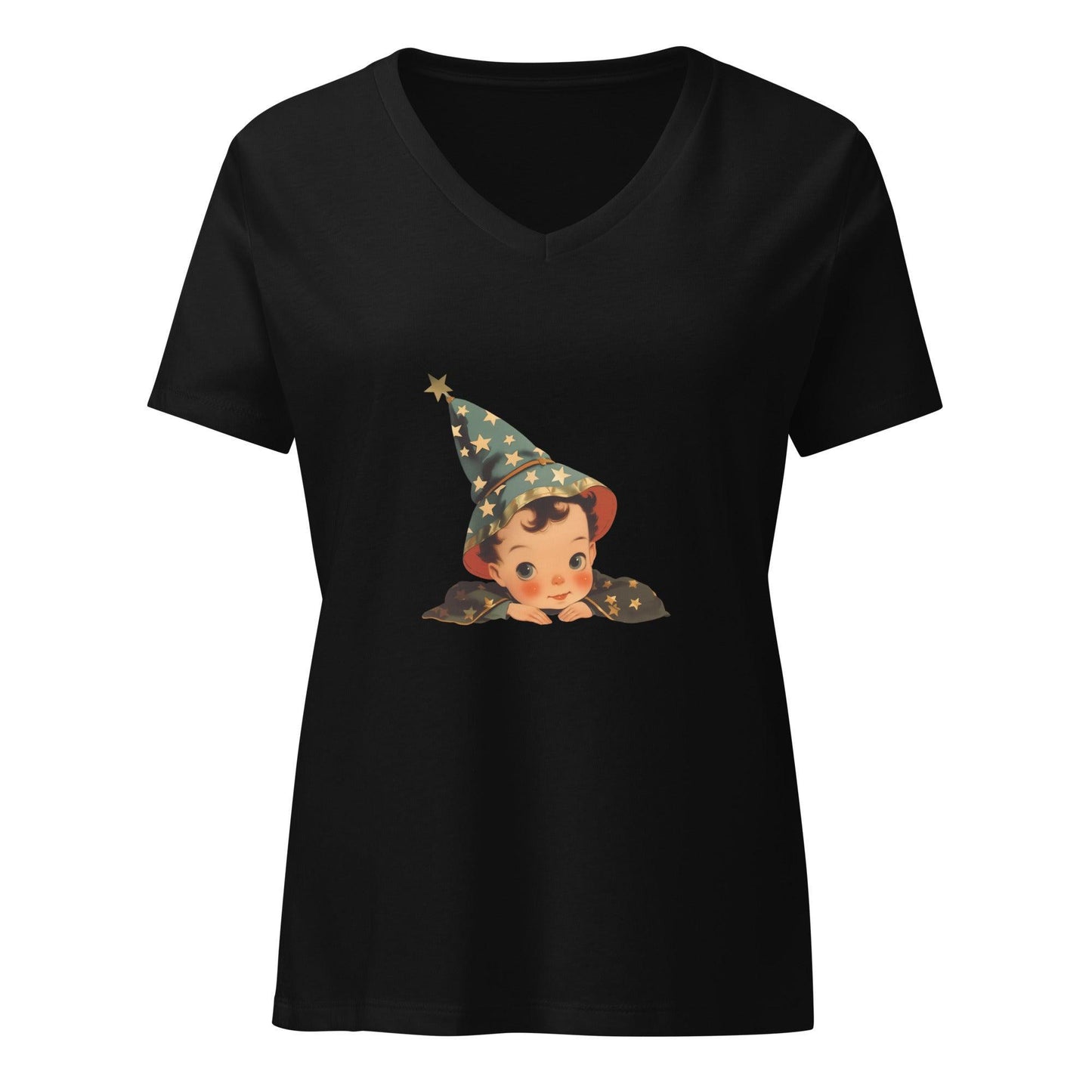Vintage Boo-tique - Little Wizard's Charm V-neck T-shirt - Whippie's