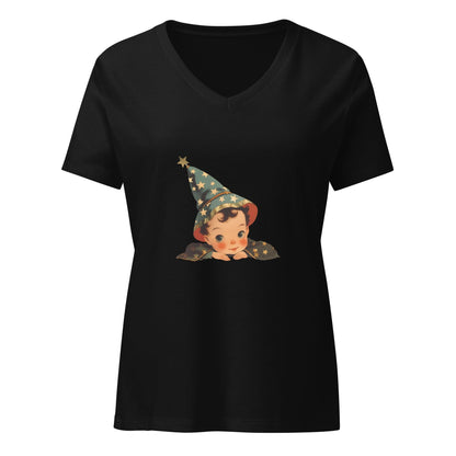 Vintage Boo-tique - Little Wizard's Charm V-neck T-shirt - Whippie's