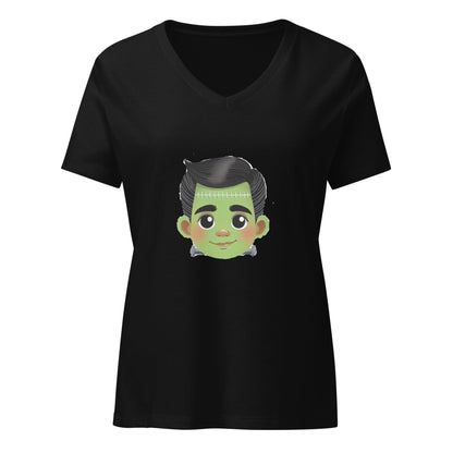 Vintage Boo-tique: Monstruo Mashup - Frankenstein V-Neck Tee - Whippie's