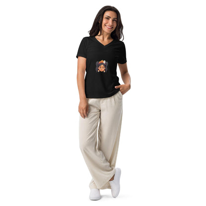 Vintage Boo-tique: Espíritu de Halloween - Girl V-Neck Tee - Whippie's