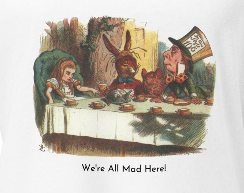 Alice in Wonderland - Mad Tea Party - Women’s V-neck T-shirt - Whippie's