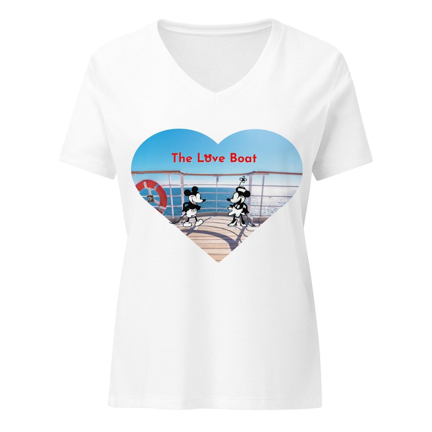 Steamboat Willie - Love Boat - Women’s V-neck T-shirt - Whippie's