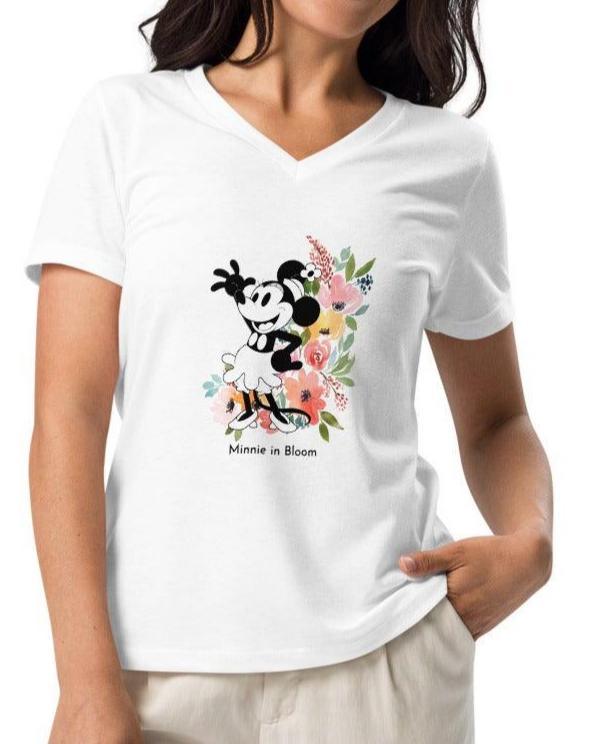 Steamboat Willie - Bloom - Women’s V-neck T-shirt - Whippie's