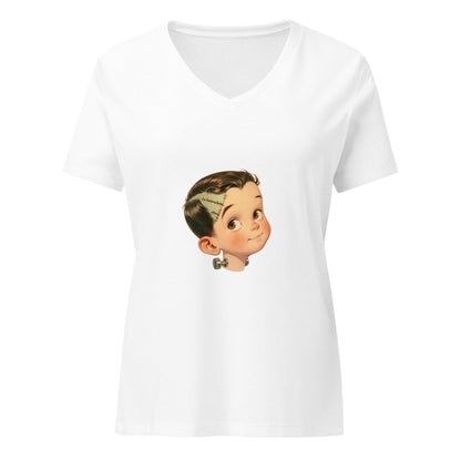 Cute Frankenstein V-Neck Tee - Whippie's