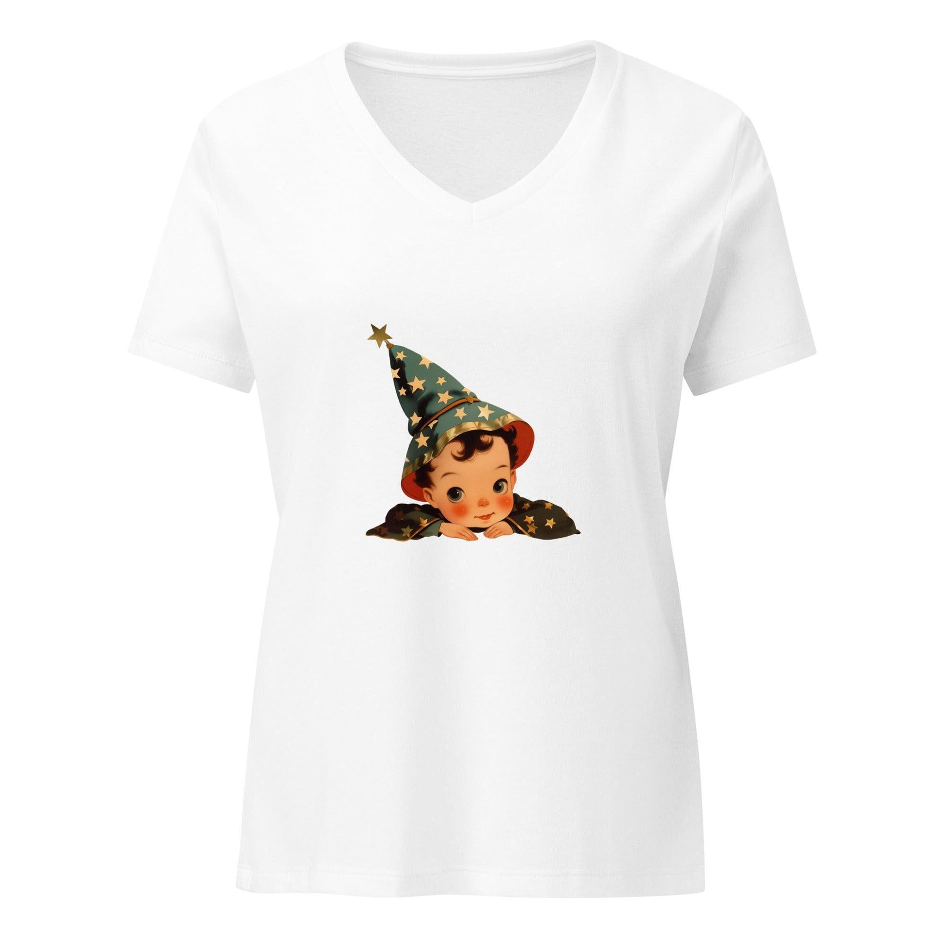 Vintage Boo-tique - Little Wizard's Charm V-neck T-shirt - Whippie's