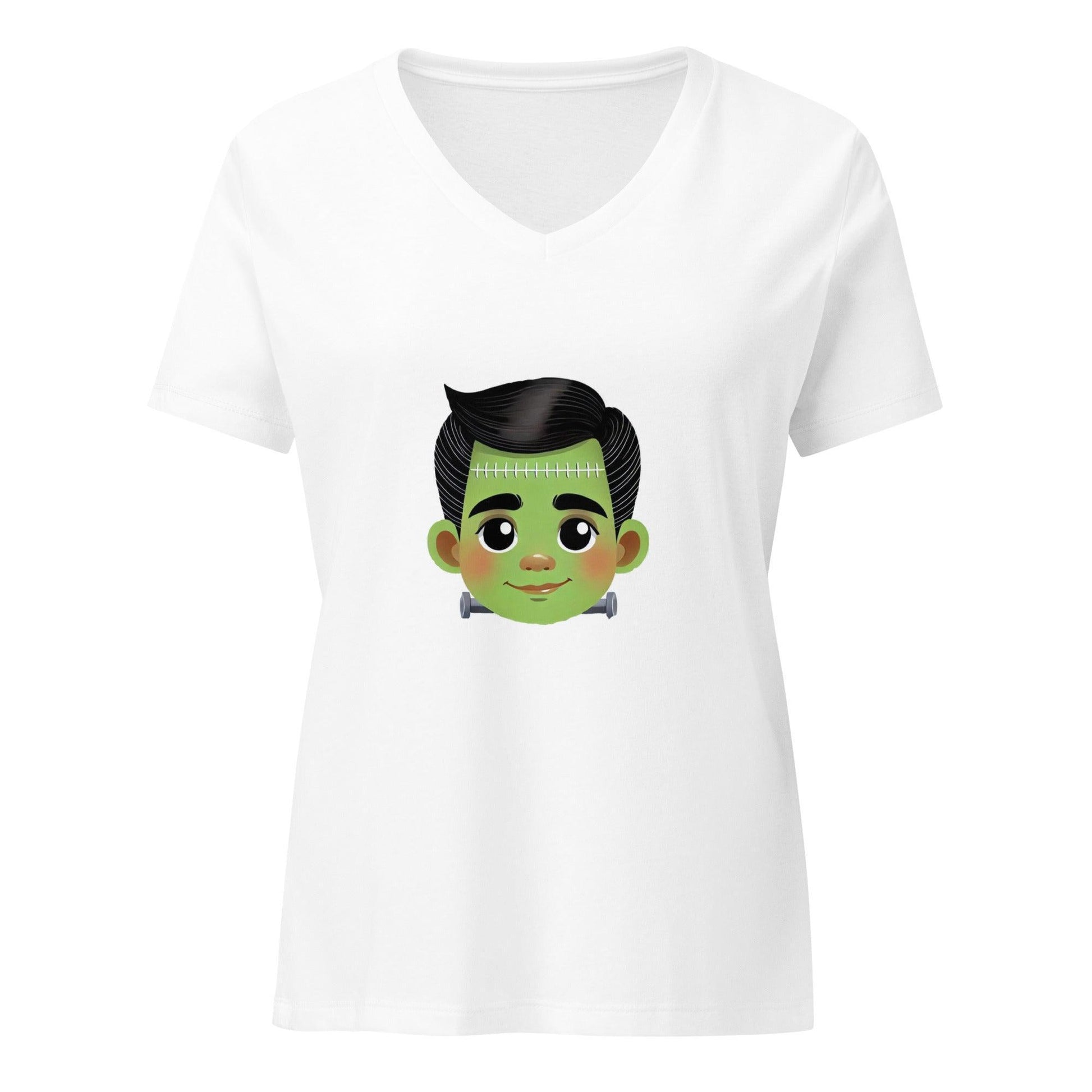 Vintage Boo-tique: Monstruo Mashup - Frankenstein V-Neck Tee - Whippie's