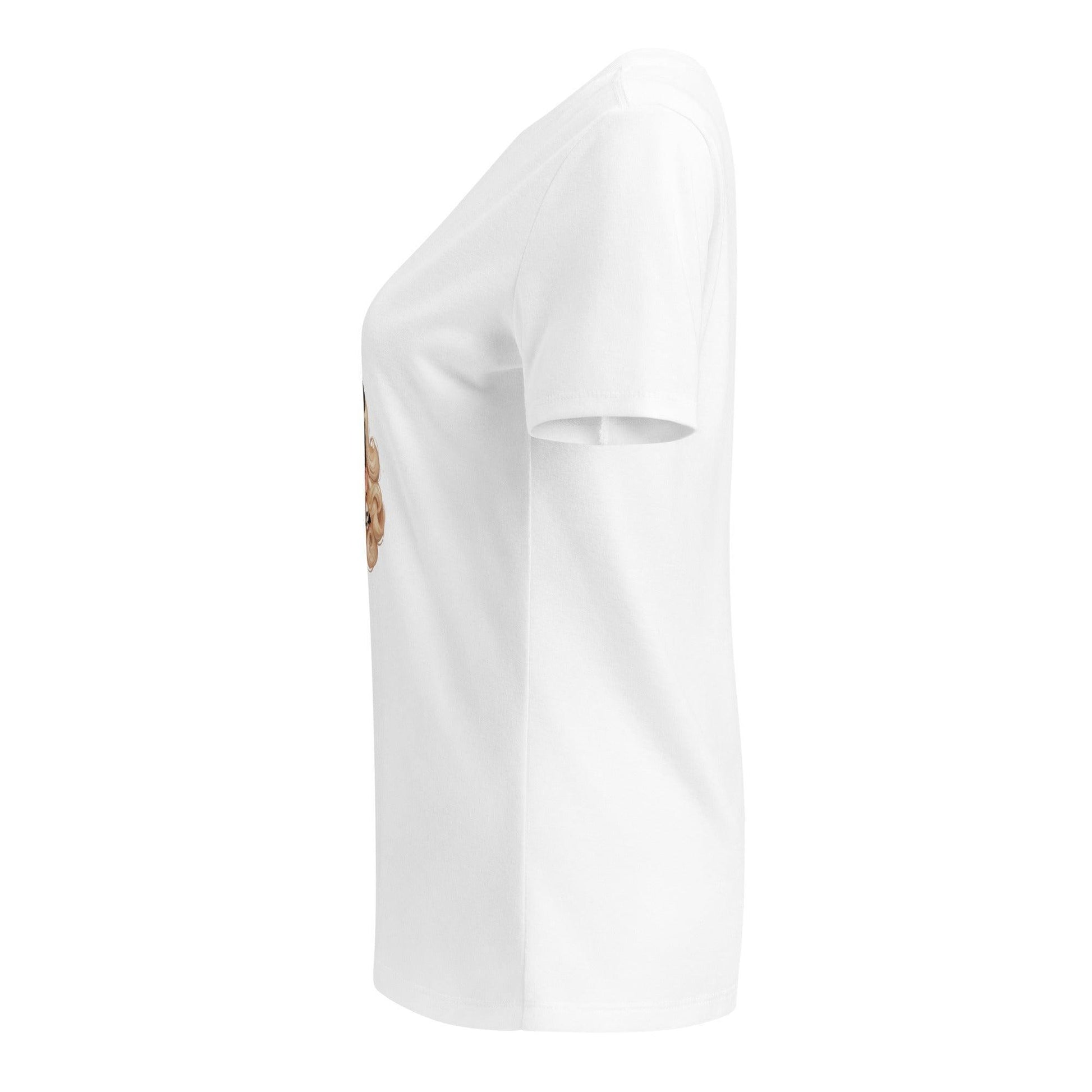 Spooky & Sweet, Vintage Vibes - Women’s Relaxed V-neck T-shirt - Whippie's