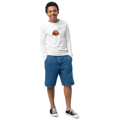 The Stuffing Goes WHERE? 🦃 🤯 Kids Long Sleeve Tee - Whippie's