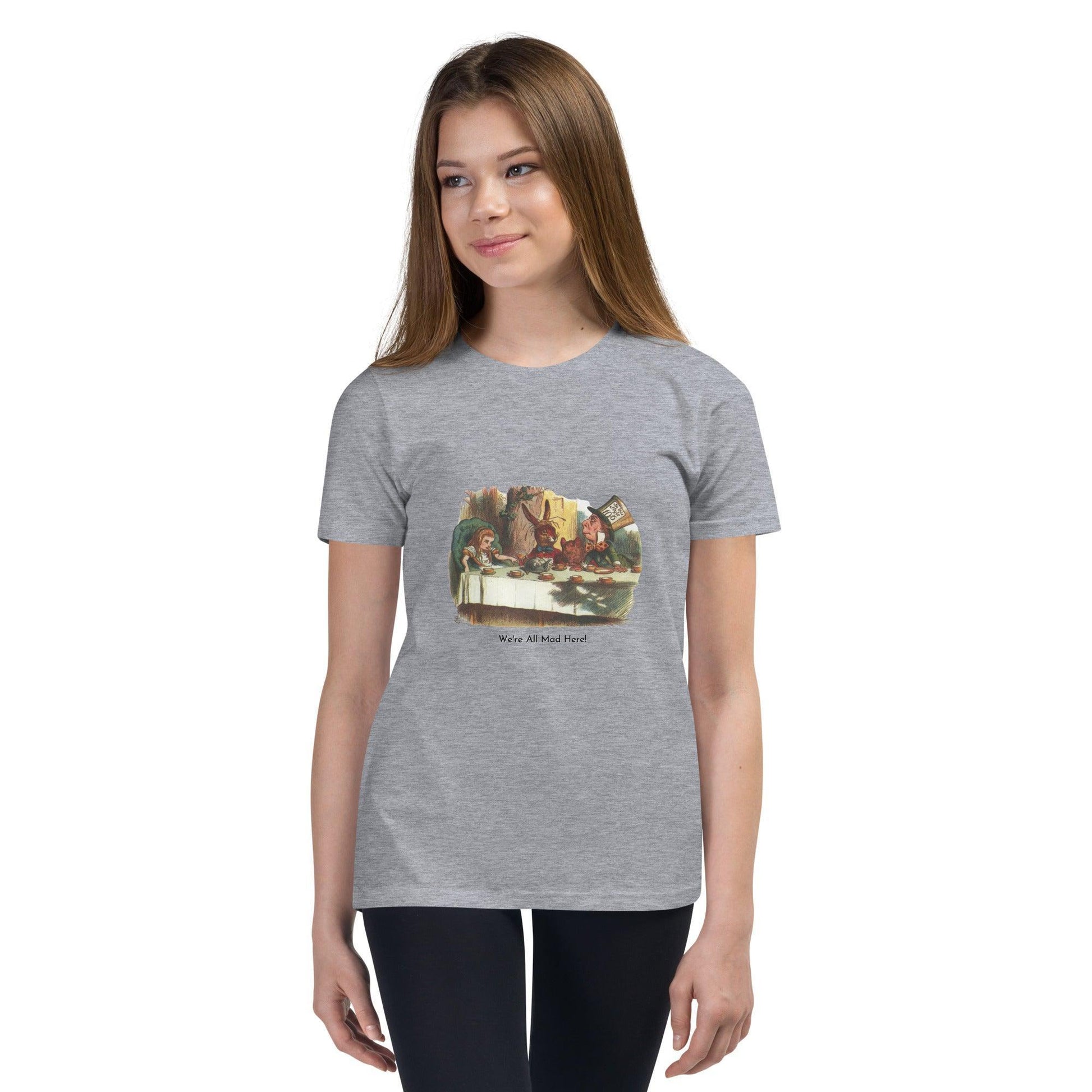 Alice in Wonderland - Mad Tea Party - Youth Short Sleeve T-Shirt - Whippie's