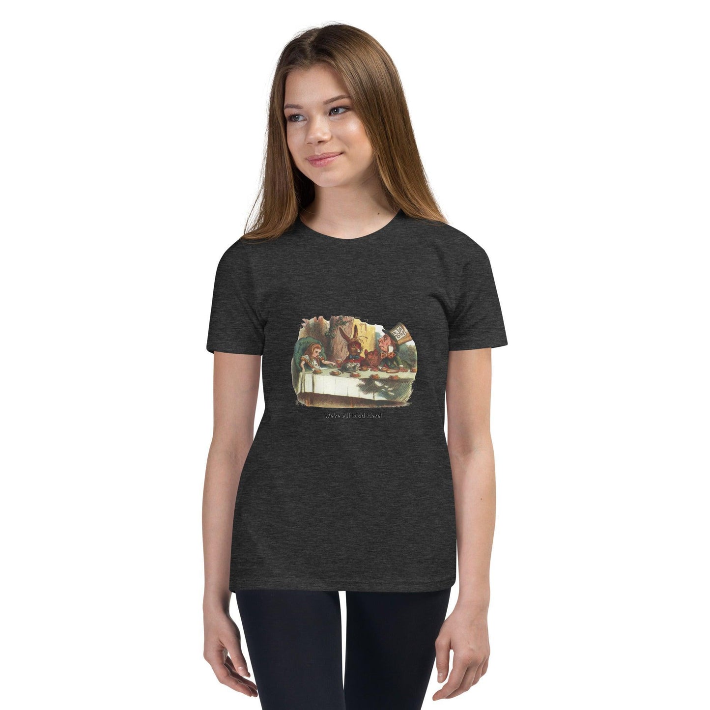 Alice in Wonderland - Mad Tea Party - Youth Short Sleeve T-Shirt - Whippie's